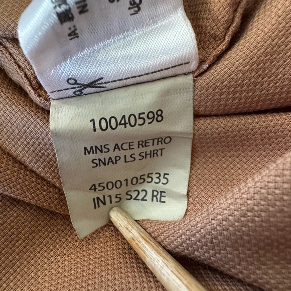 ARIAT Mens Ace Retro Snap Long Sleeve Shirt XXL / 2XL Western Cowboy 100% Cotton - Picture 15 of 16